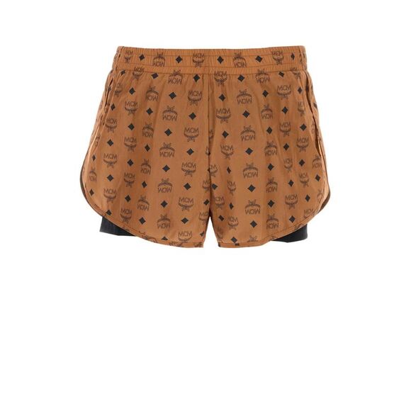 Mcm Men Printed Nylon Shorts